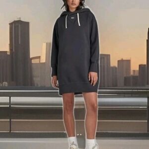 Gstar The Loose Hooded Sweat Dress With Pockets Size Large MRSP $170